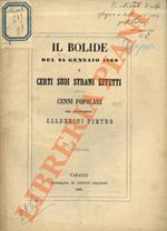 Il bolide del 25 gennaio 1869 e certi suoi strani effetti. Cenni popolari