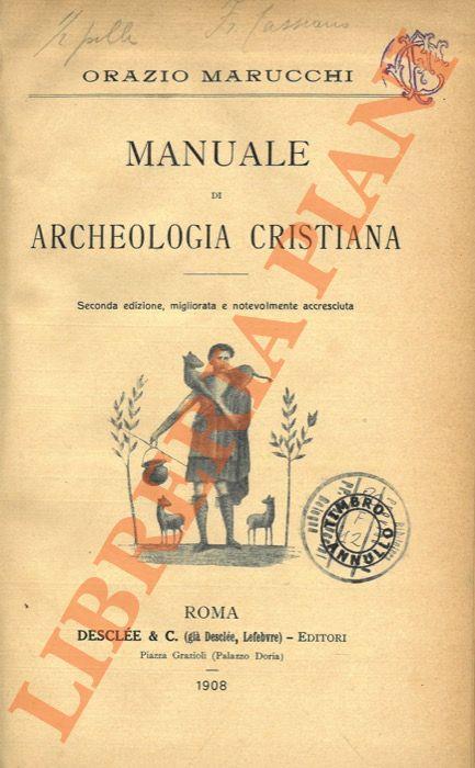 Manuale di archeologia cristiana - copertina