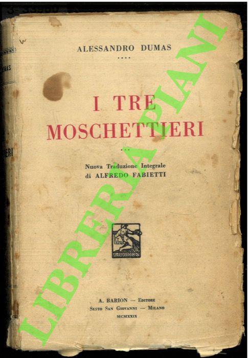 I tre moschettieri - Alexandre Dumas - copertina