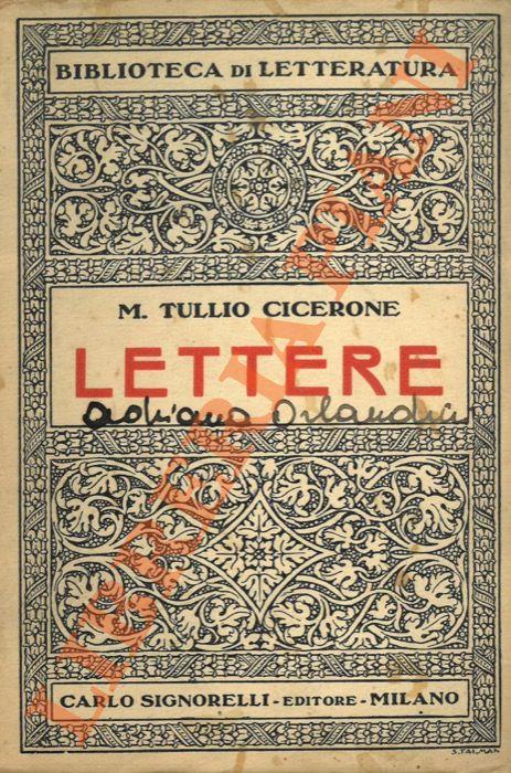 Lettere - M. Tullio Cicerone - copertina