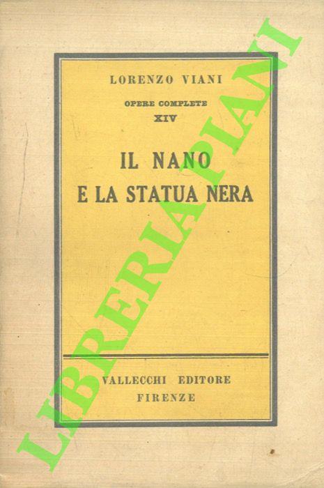 Il nano e la statua nera - Lorenzo Viani - copertina