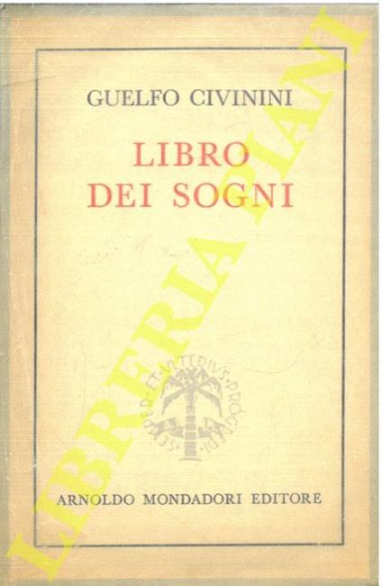 Libro dei sogni - Guelfo Civinini - copertina