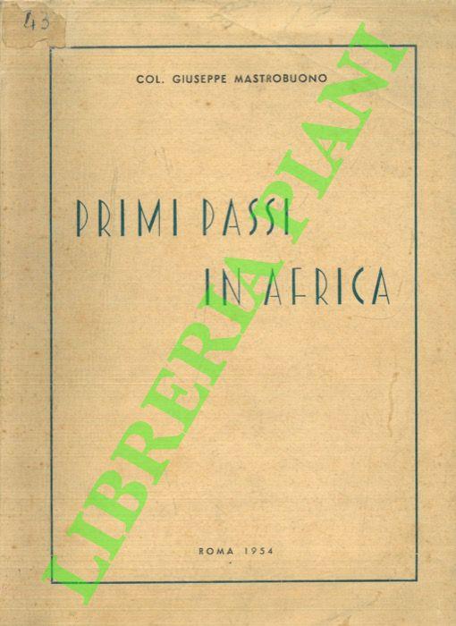 Primi passi in Africa - copertina