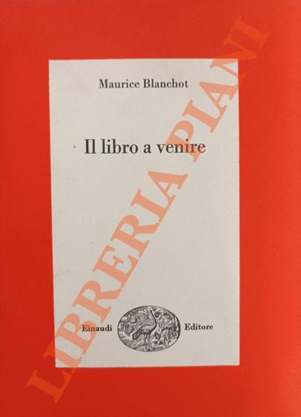 Il libro a venire - Maurice Blanchot - copertina