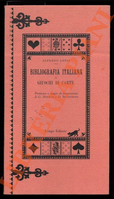 Bibliografia italiana di giuochi di carte - Alfredo Lensi - copertina