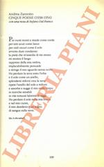 Cinque poesie (1938-1954). A che valse. Elegia pasquale. Le case che camminano sulle acque. Dietro il paesaggio. Ore calanti (IV)