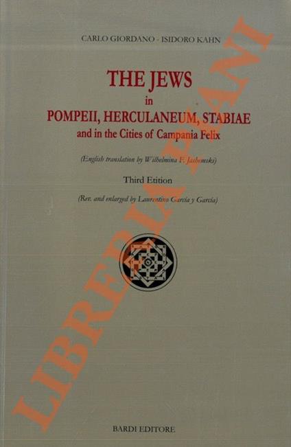 The Jews in Pompeii, Herculaneum, Stabiae and in the Cities of Campania Felix - copertina