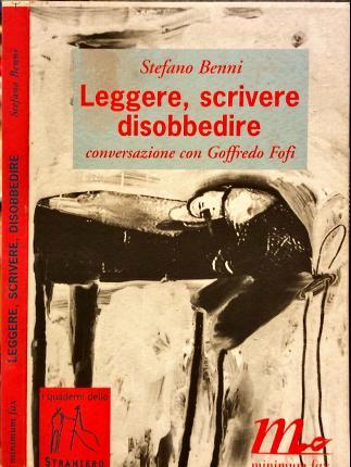 Leggere, scrivere, disobbedire - Stefano Benni - copertina