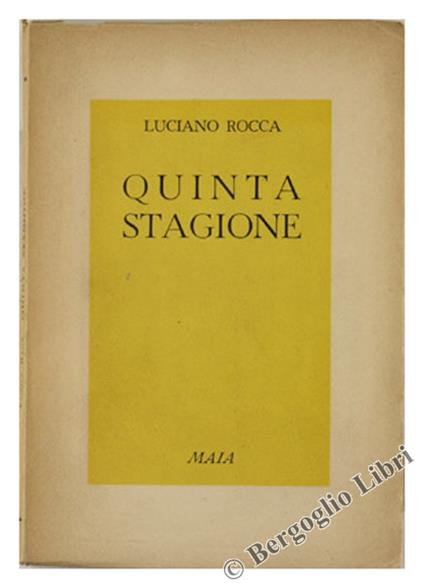 Quinta Stagione - Luciano Rocca - copertina