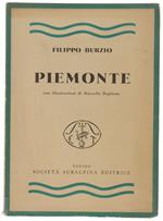PIEMONTE con 12 vedute oroginali di Marcello Boglione. [prima edizione]