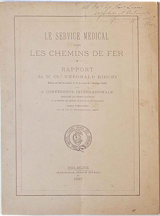 Le Service Medical dans les Chemins de Fer - copertina
