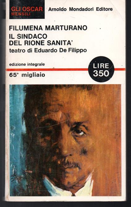 Filumena Marturano - Il sindaco del rione Sanità - Eduardo De Filippo - copertina