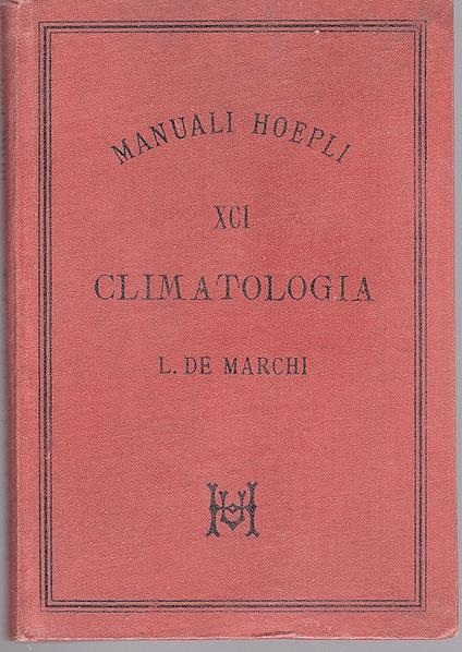 Climatologia - Luigi De Marchi - copertina