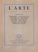 L' Arte. Rivista bimestrale di storia dell'arte medioevale e moderna - Nuova serie, anno XXXIII, luglio 1930, vol. I°, fascicolo IV