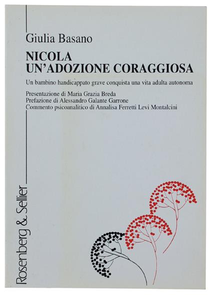 Nicola Un'Adozione Coraggiosa. Unbambino Handicappato Grave Conquista Una Vita Adulta Autonoma - Giulia Basano - copertina