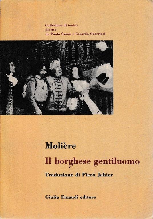 Il Borghese Gentiluomo - Molière - copertina