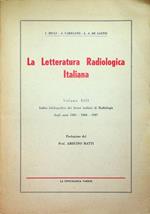 Indice bibliografico dei lavori italiani di radiologia degli anni: 1965, 1966, 1967