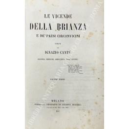 Le vicende della Brianza e de paesi circonvicini - Ignazio Cantù - copertina