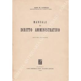 Manuale di diritto amministrativo - copertina