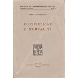 Costituzione e mortalitˆ - Alessandro Costanzo - copertina