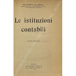 Le istituzioni contabili (parte seconda) - Francesco O. Della Penna - copertina