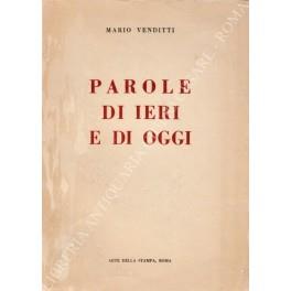 Parole di ieri e di oggi - copertina