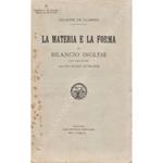 La materia e la forma del bilancio inglese. Con prefazione dell'On. Luigi Luzzatti