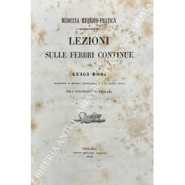 Lezioni sulle febbri continue - Luigi Bosi - copertina