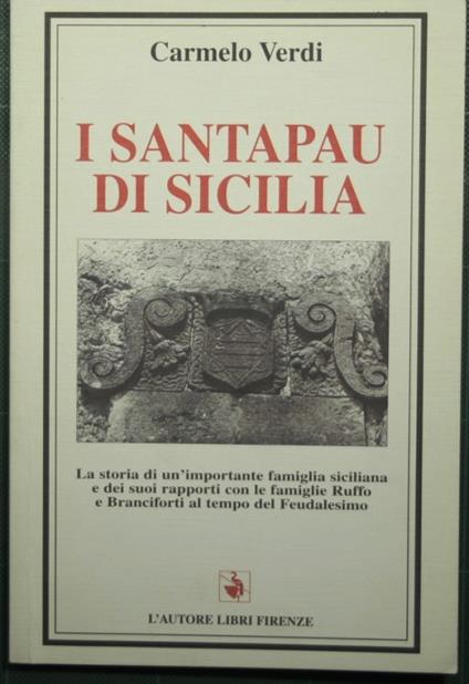 I Santapau di Sicilia - Carmelo Verdi - copertina