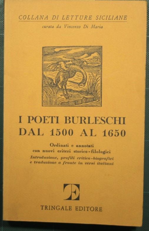 I poeti burleschi dal 1500 al 1650 - copertina