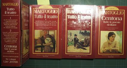 Tutto il teatro - Centona Tutte le poesie siciliane - Nino Martoglio - copertina