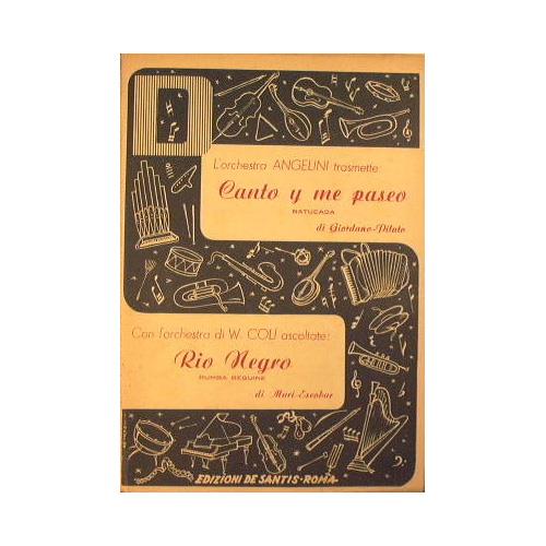 Canto y me paseo ( batuucada ) - Rio Negro ( rumba beguine ) - copertina