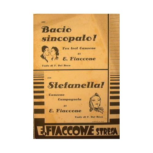 Bacio sincopato ( fox trot canzone ) - Stefanella ( canzone campagnola ) - copertina