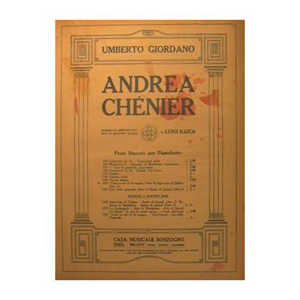 Andrea Chenier - Umberto Giordano - copertina