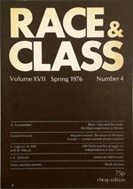 Race & Class Volume XVII Spring 1976 Number 4