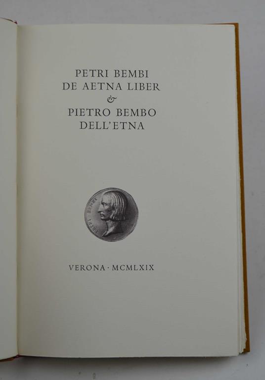 Petri Bembi De Aetna liber et Pietro Bembo dell’Etna - Pietro Bembo - copertina