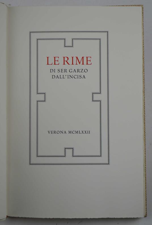 Le rime - copertina