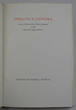 Ippolito e Lionora. From a Manuscript of Felice Feliciano in the Harvard College Library