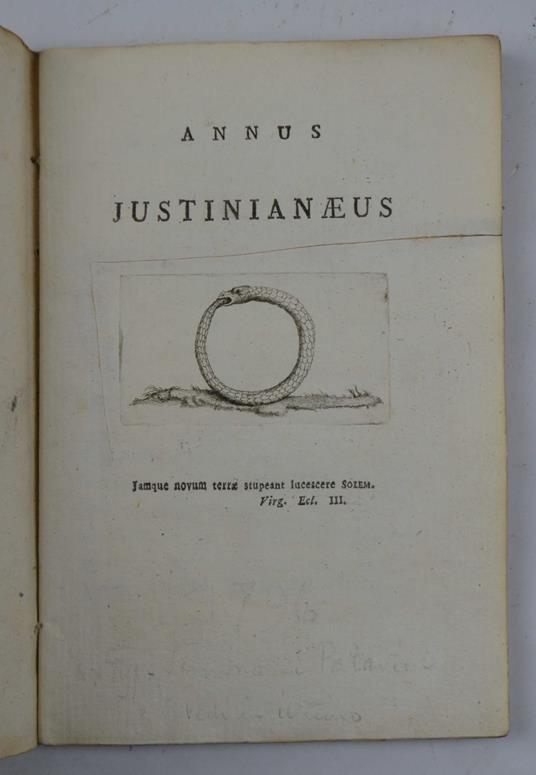 Annus justinianaeus - Giovanni Comi - copertina