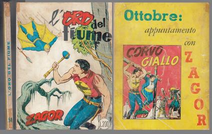 Zagor 1a Edizione 2a S. Zenit Gigante N.54 L'oro Del Fiume - copertina