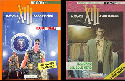 Euracomix 52,77 Xiii 1/2 Sole Nero Rosso Totale- Van Hamme- Eura- 1999- C- Vbx - Hamme Van - copertina