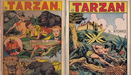 Collana Albi Urrà Lotto 11 Numeri Tarzan Giornale - copertina