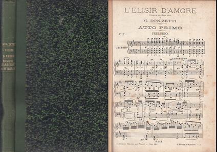 L' Elisir D'amore Opera In Due Atti - Gaetano Donizetti - copertina
