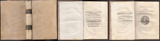 Parnaso Italiano Xxiv Favole Teatrali Sec. Xvi Settecentina- 1786- C- Xfs111 - copertina