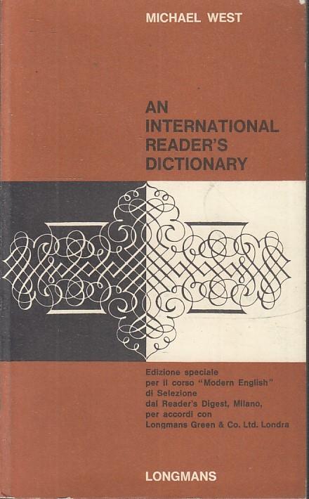 An International Reader's Dictionary - Michael West - copertina