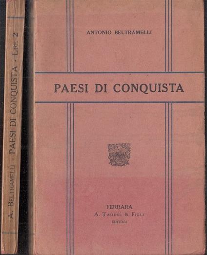 Paesi Di Conquista - Antonio Beltramelli - copertina