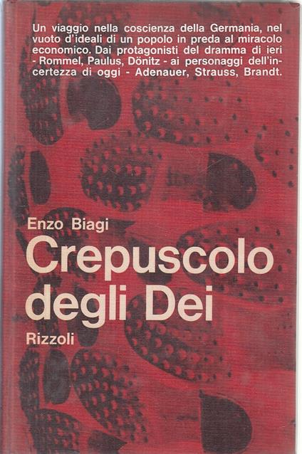 Crepuscolo Degli Dei - Enzo Biagi - copertina