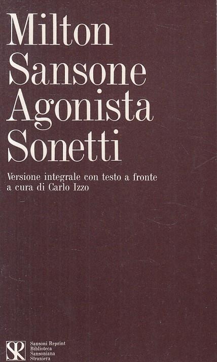 Sansone Agonista, Sonetti - Giovanni Milton - copertina
