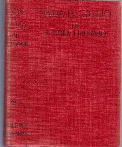 Nada Il Giglio - H. Rider Haggard - copertina