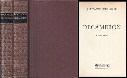 Decameron 2 Volumi - Giovanni Boccaccio - copertina